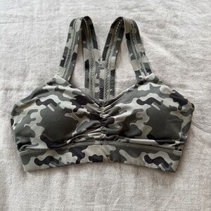 Handful Y-Back Sports Bra – Camo Print (Size S)